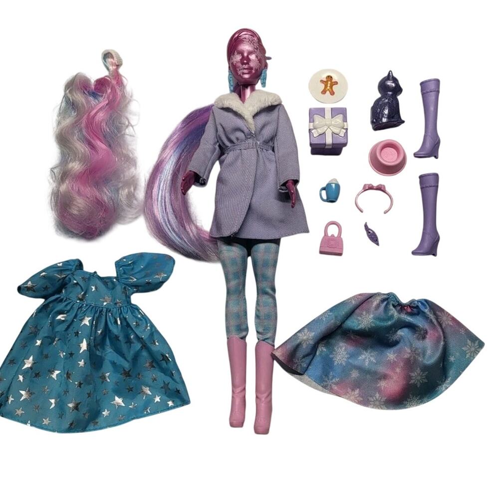 Barbie Color Reveal Advent Calendar 2022 Pink Hair Doll Fashion Lot EUC